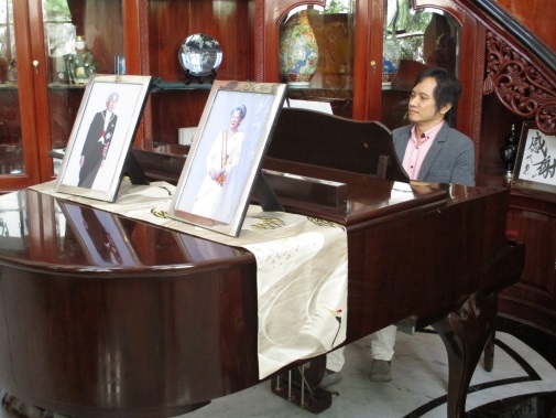 Playing piano